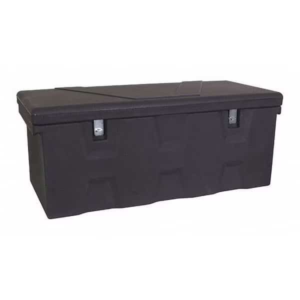 Black Poly All Purpose Chest W/ Zinc Hasp, 17.5"H X 19.0" D X 44.0" W, BUYERS PRODUCTS, Mfr# 1712240