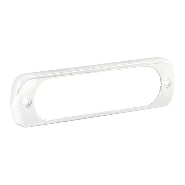 White Bezel for 4.4 Inch Thin Mount LED Strobe Light
