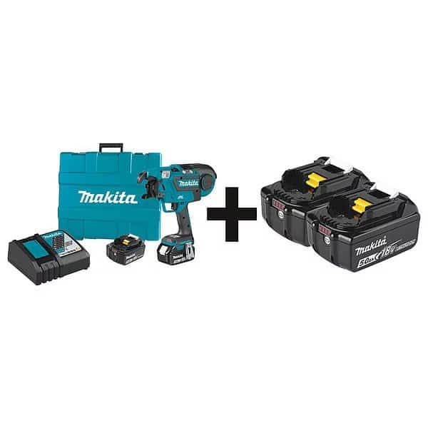 Cordless Rebar Tying Tool Kit, Voltage 18V DC, 21 ga. Wire, Includes Battery/Charger
