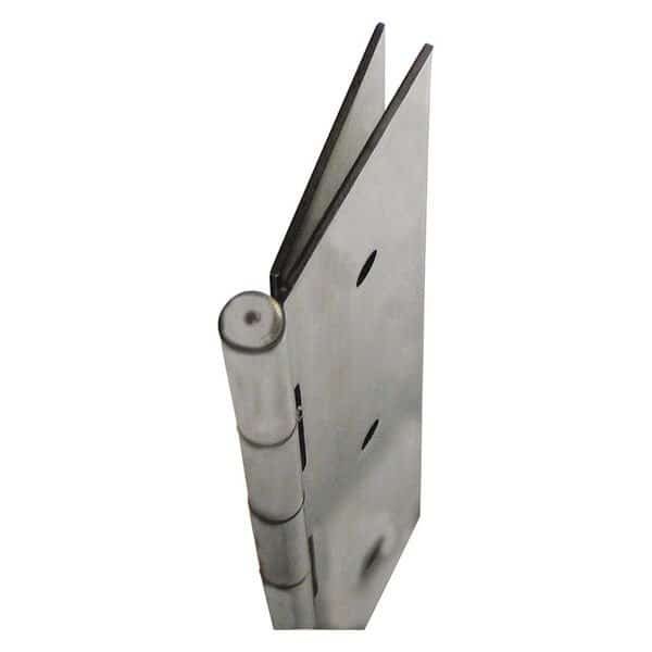 Piano Hinge, Steel, Full Mortise Mounting, 2 3/16 in Leaf W x 79 1/8 in Leaf H, Prime Coat