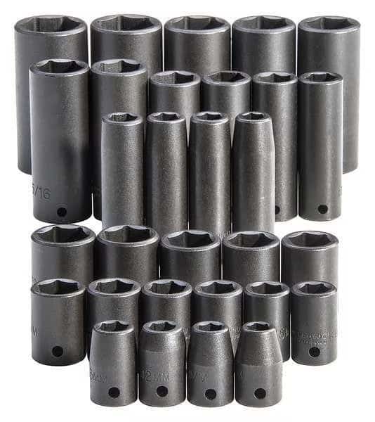 Impct Skt St,Steel,Blk Oxd,3/8-1 1/4 in, Mfr#: J54215, PROTO