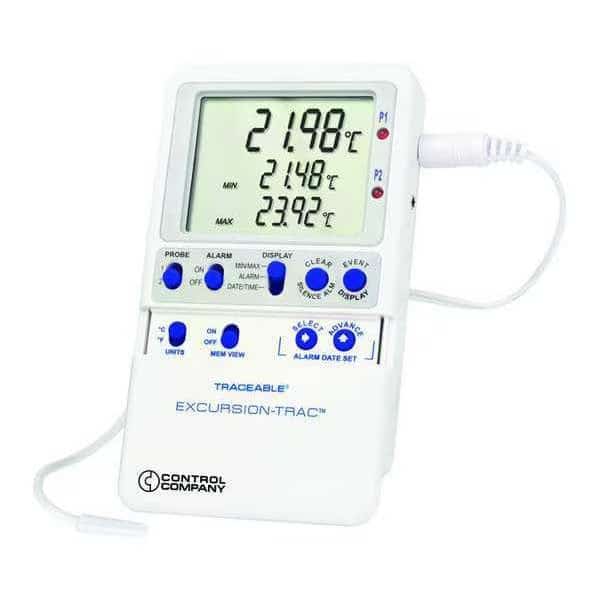 Digital Data Logging Thermometer, Excursion-Trac with Bullet Probe Style