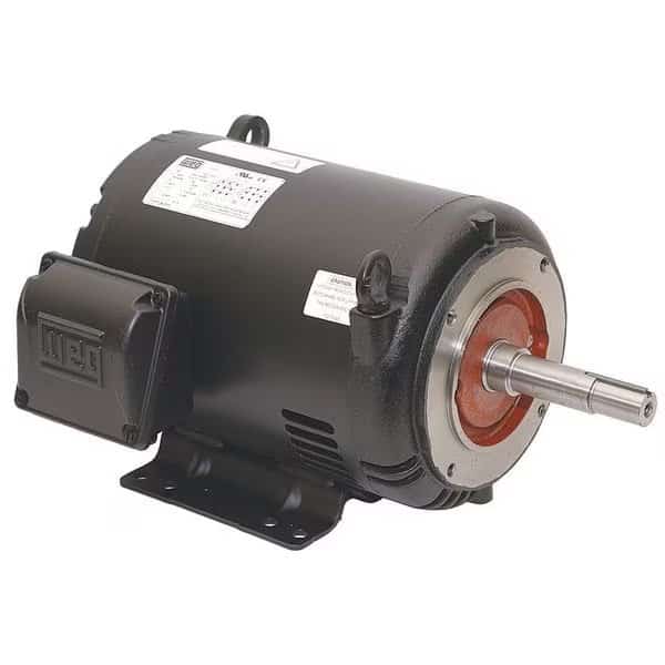 Pump Motor, 3-Ph, 15 HP, 254/6JP, 18.3A, WEG, Mfr# 01518OT3E254JP-S