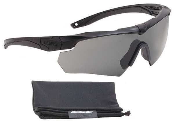 Crossbow, Safety Glasses Anti-Scratch, Gray Lens, Half-Frame, Wraparound