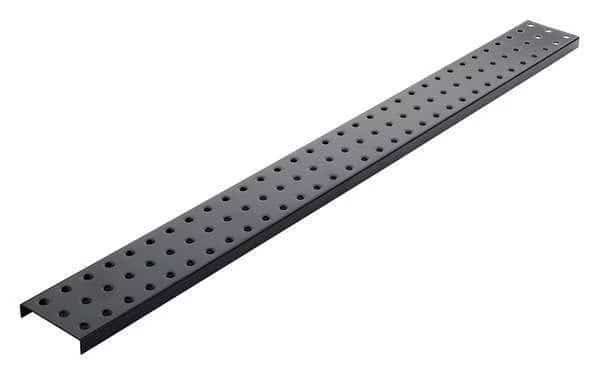 Pegboard, 3in.Hx32in.W, Metal, Black, PK2
