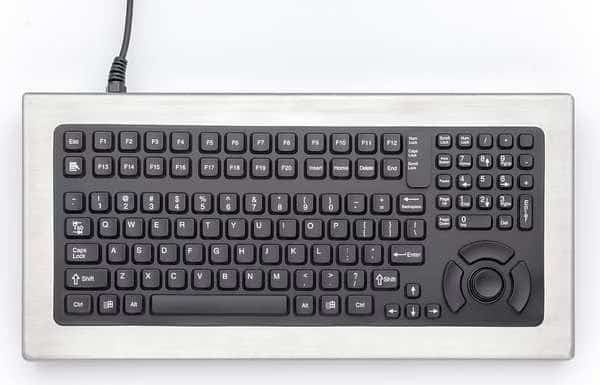 Stainless Rugged Keyboard with FSR, Mfr#: DT-5K-FSR-USB, IKEY