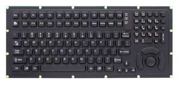 Industrial Keyboard, Corded, USB/PS2