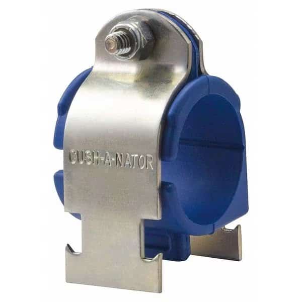 Cushioned Clamp, HT, 1/2 in. Pipe, 304SS, CUSH-A-NATOR, Mfr# HT14PSS