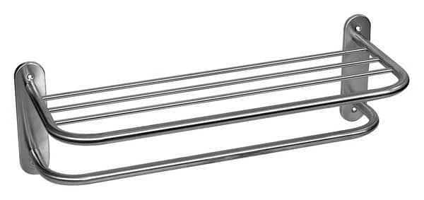 Towel Rack, 24in.Lx10in.W, Satin Nickel