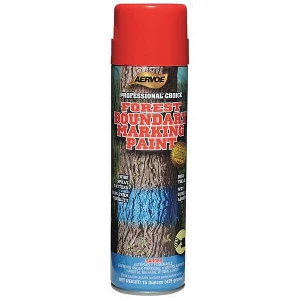 Forest Boundary Marking Paint, 15 oz., Red, Solvent -Based