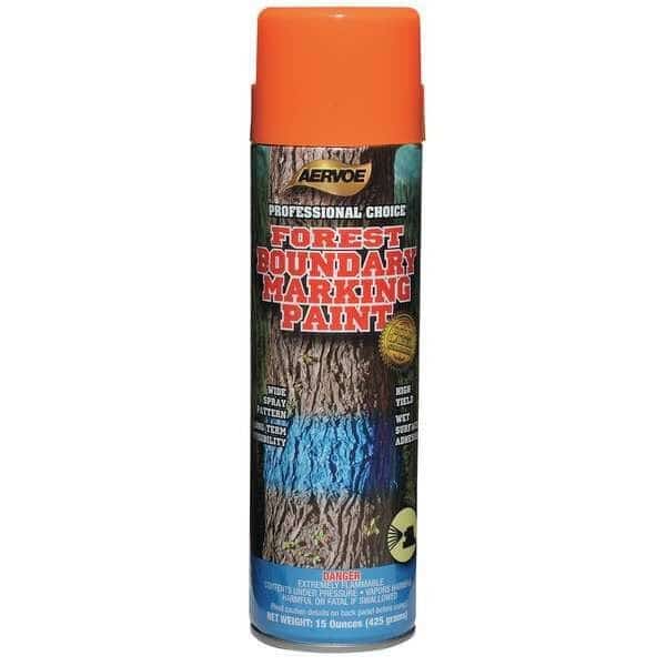 Forest Boundary Marking Paint, 15 oz., Orange, Solvent -Based