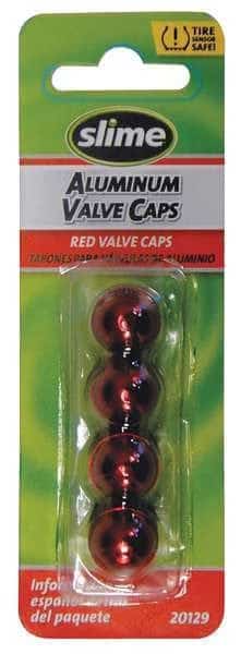 Anodized Valve Caps, 4 Pc., Red