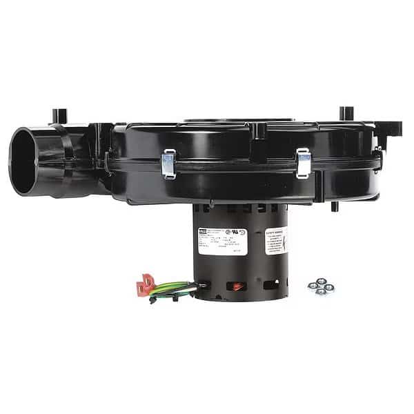 Draft Inducer, 115, Plastic, 6 11/64 in W, 10 11/16 in H, 1.0/2.3 Inlet and Outlet Dia.