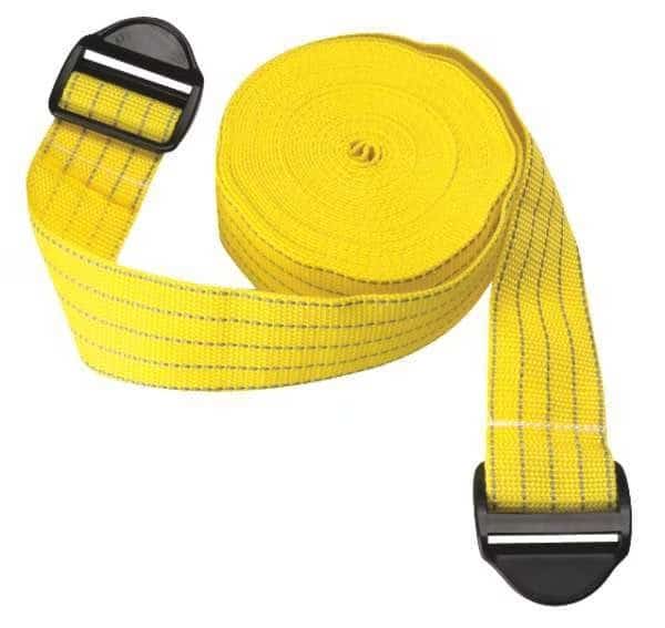 Lock Buckle Prtctr Strap, 100inL, Yllw, PK2, SENTRY, Mfr# PSS-2500-YR-SL