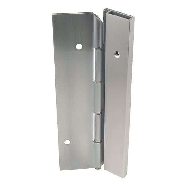 Piano Hinge, Stainless Steel, Half Surface Mounting, 1 3/4 in Leaf W x 7 ft Leaf H