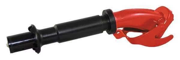 Rigid Spout, Plastic/Steel, Red, 1 in Dia.