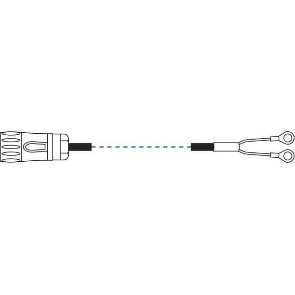 Lug Cable Assy with 2 ft Straight Cable, Lind Equipment, Mfr#: LE600-P-2SL