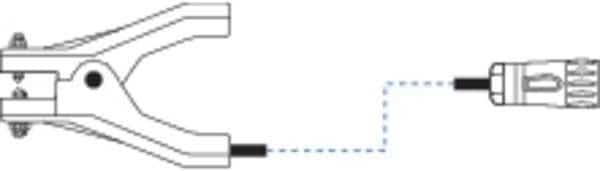 Small Clamp Assy with 2ft Straight Cable