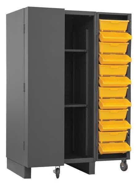 Super Duty Bin Cabinet, 36 in W, 78 in H, 36" D, 36 Bins
