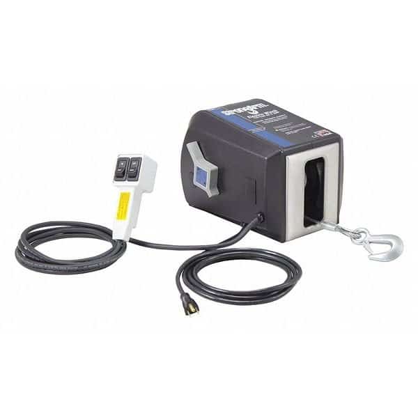 Electric Winch, 1HP, 115VAC, Freespooling