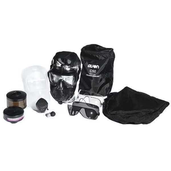 Gas Mask,L,Rubber, Mfr#: 70501-555, AVON PROTECTION SYSTEMS