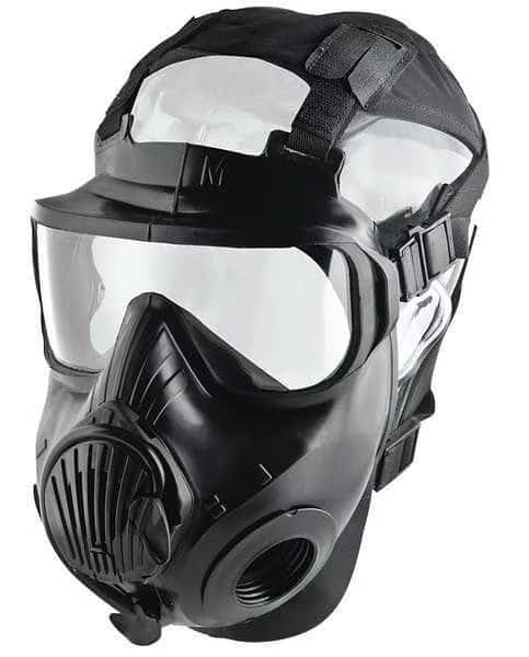 Gas Mask, C50 Twin, Not Rated, Threaded, Size M