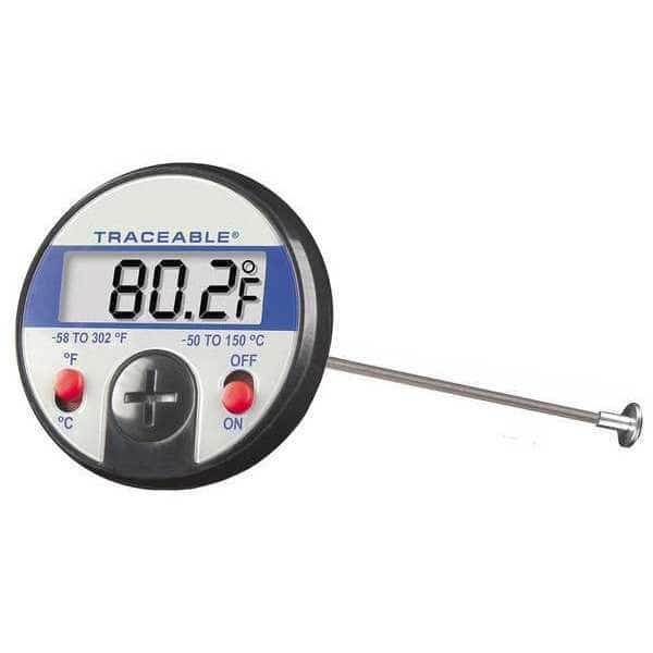 5-1/4" Stem Digital Pocket Thermometer, -58 Degrees to 302 Degrees F