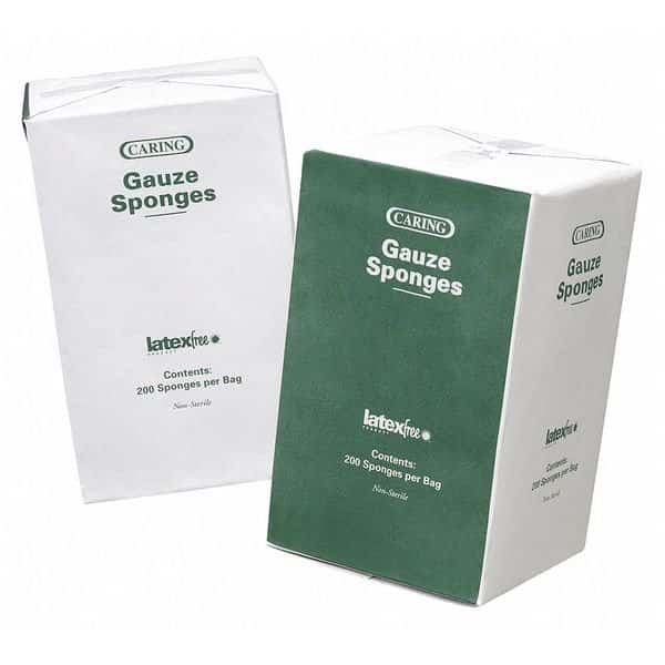 Gauze, Sponge, Ns, 12-Ply, 4"x4", PK200