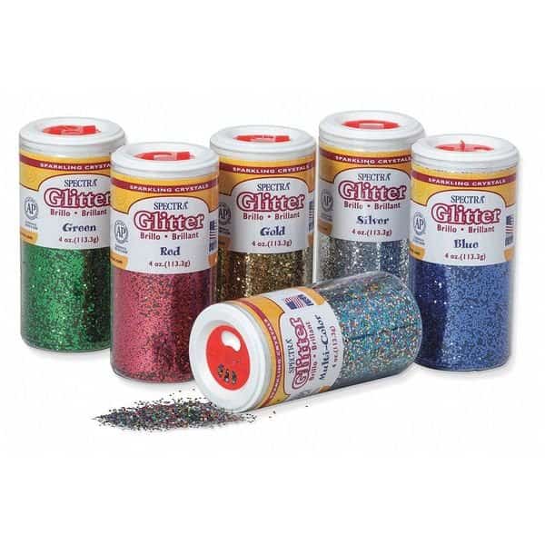 Glitter,Assorted,4 oz.,PK6, Mfr#: 91370, SPECTRA