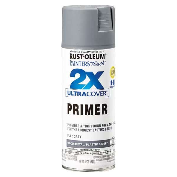 Spray Primer . Gray Primer, 12 oz, Can, Flat