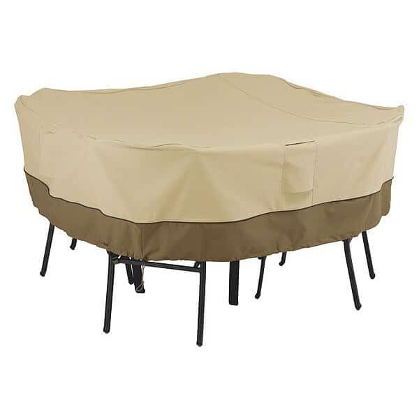 Veranda Medium Square Table/Chair Set Cover, 66"x66, CLASSIC ACCESSORIES, Mfr# 55-227-011501-00