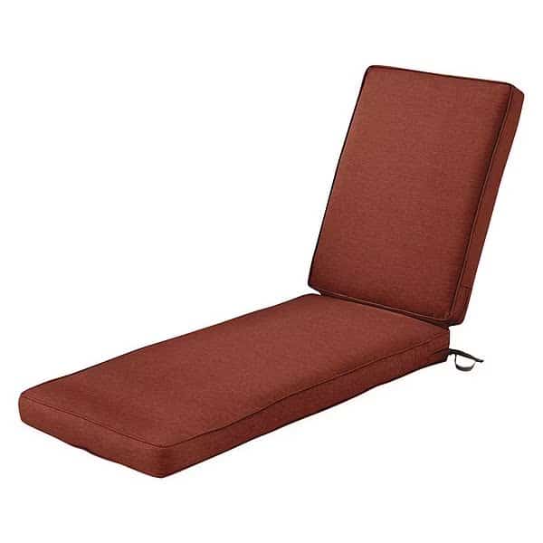 Chaise Lounge Cushion, Heather Henna, 80" x 26" x 3"