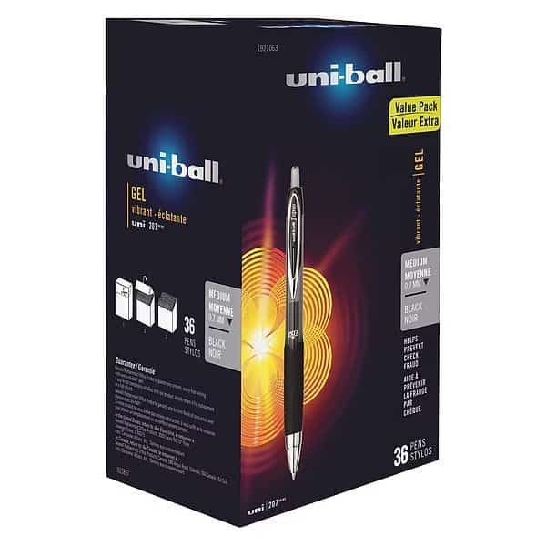 Pen, 207, Rtrct, 0.7Mm, Bk, PK36