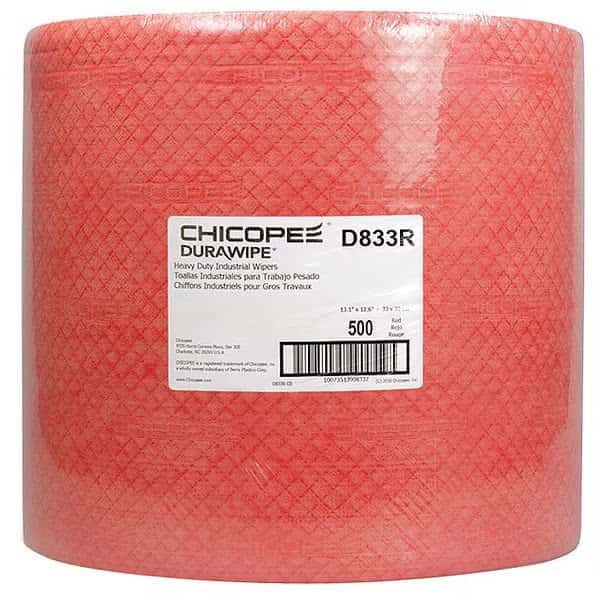 Durawipe 800 Wiper,Jumbo Roll,Red, Mfr#: D833R, DURAWIPE