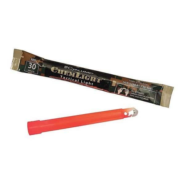 Lightstick,Red,1/2 hr.,6 in. L,PK500, Mfr#: 9-27063, CHEMLIGHT BY CYALUME TECHNOLOGIES