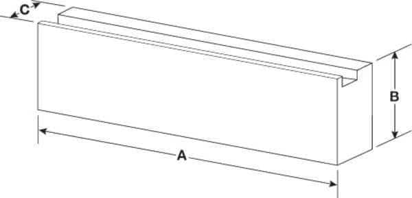Steel Jaw Set without Holes, 6in, PK2