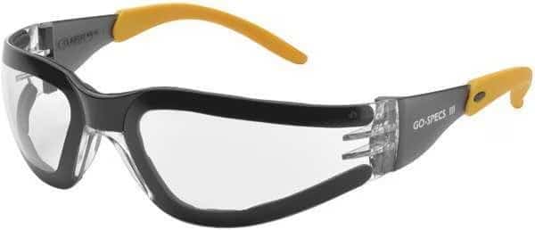 Go-Specs III, Safety Glasses Anti-Fog, Clear Lens, Frameless, Wraparound