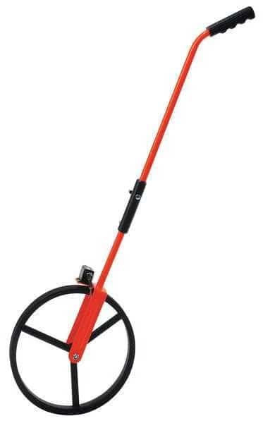 Measuring Wheel, 3 ft, 11-1/4 Dia, Orange, Height: 5 in