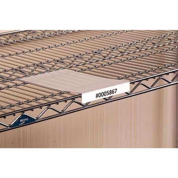 Label Holder, Moveable Shelf, Clear, PK10