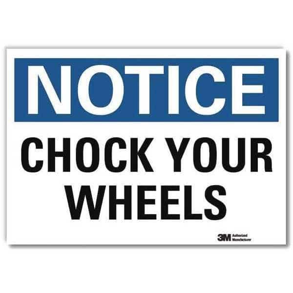Notice Sign, 7 in H, 10 in W, Reflective Sheeting, Vertical Rectangle, English, U5-1096-RD_10X7