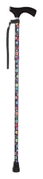 Walking Stick, Single, 12in H, Bubbles, Wood