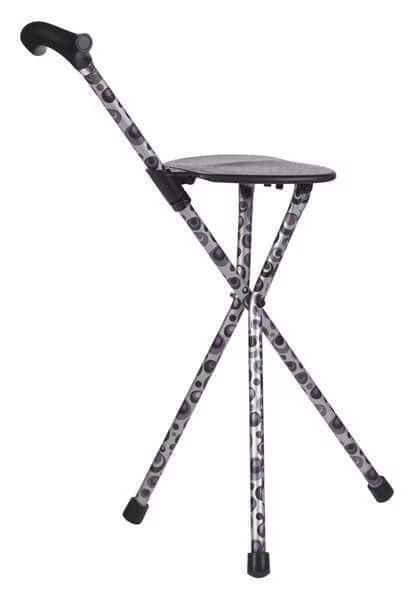 Walking Stick Seat, Single, 2in, Storm, Wood