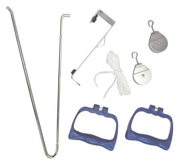 Door Pulley Exercise Set, Metal, Blue