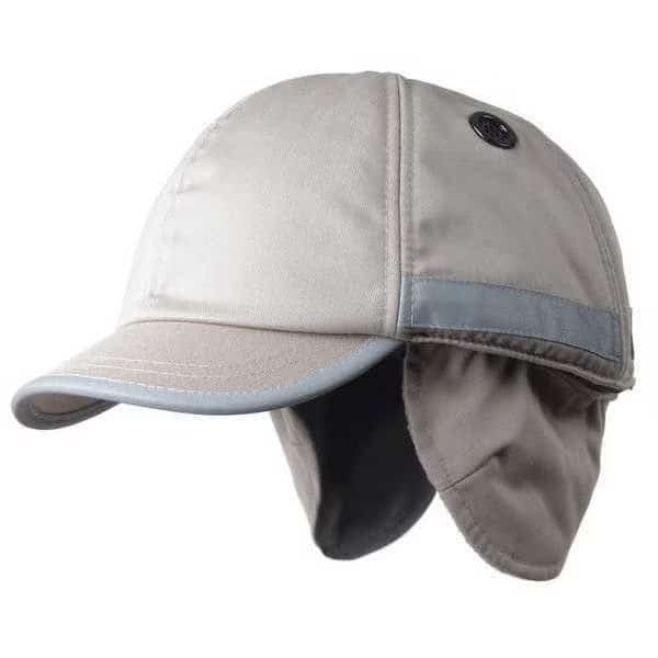 Bump Cap, Short Brim Baseball, Inner ABS Polymer, Outer Polycotton, Hook-and-Loop Suspension, Beige