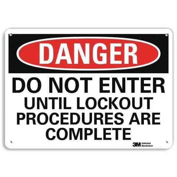 Danger Sign, 4 Hole Mount, 10in W x 7in H, U3-1324-RA_10X7