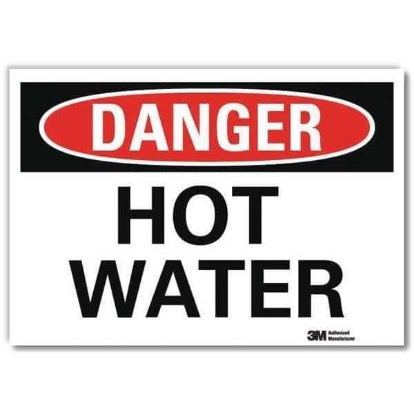 Danger Sign, 7 in H, 10 in W, Reflective Sheeting, Vertical Rectangle, English, U3-1661-RD_10X7