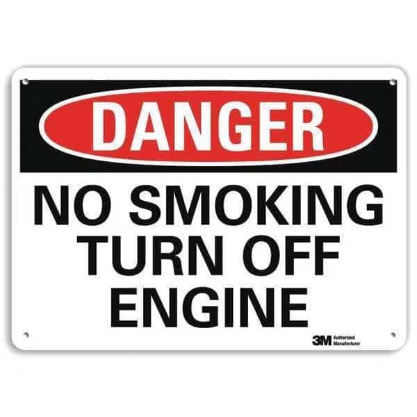 Danger Sign, 10" H, 14 in W, Horizontal Rectangle, English, U3-1859-NA_14x10