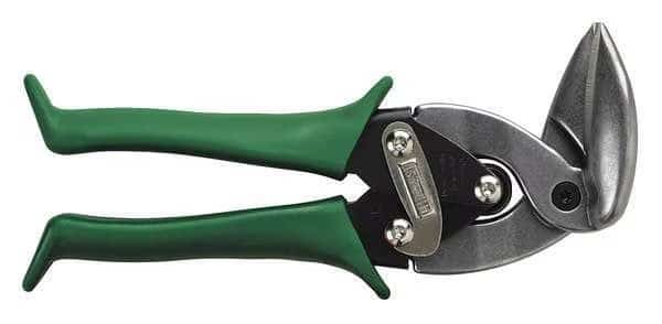 Aviation Snip, Straight/Tight Right Curves, 8 3/4 in, Steel