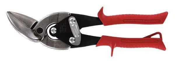 Aviation Snip, Left Curves/Straight, 9 3/4 in, Stainless Steel
