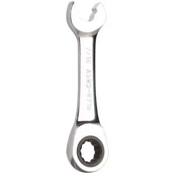 Stubby Speed Wrench, 4 in L., 7/16 in Head